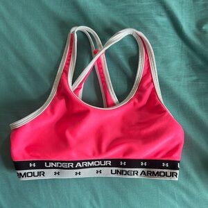Under Armour Girls Pink Sports Bra